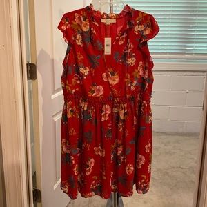NWT Loft red dress